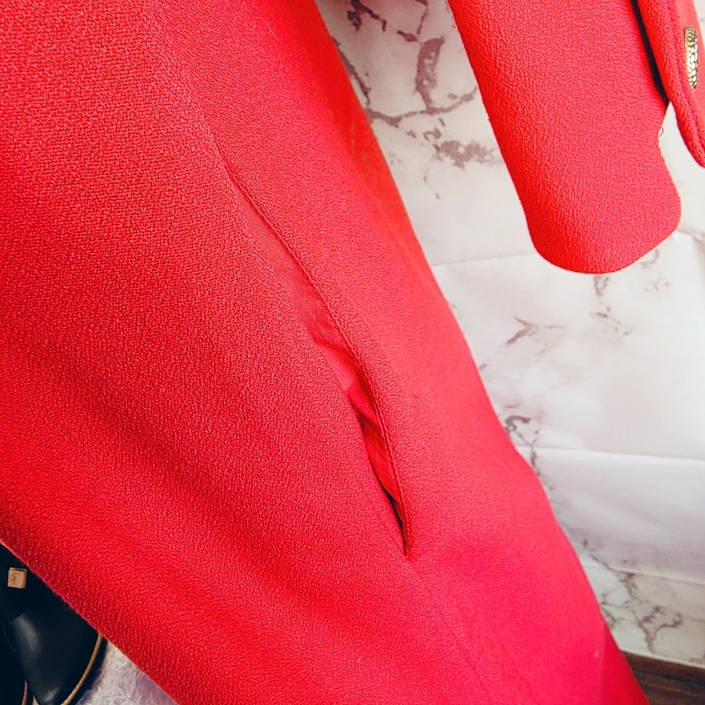 New Tuckernuck Barnett Midi Dress Red Button Down Quality Valentines Day - Picture 7 of 8